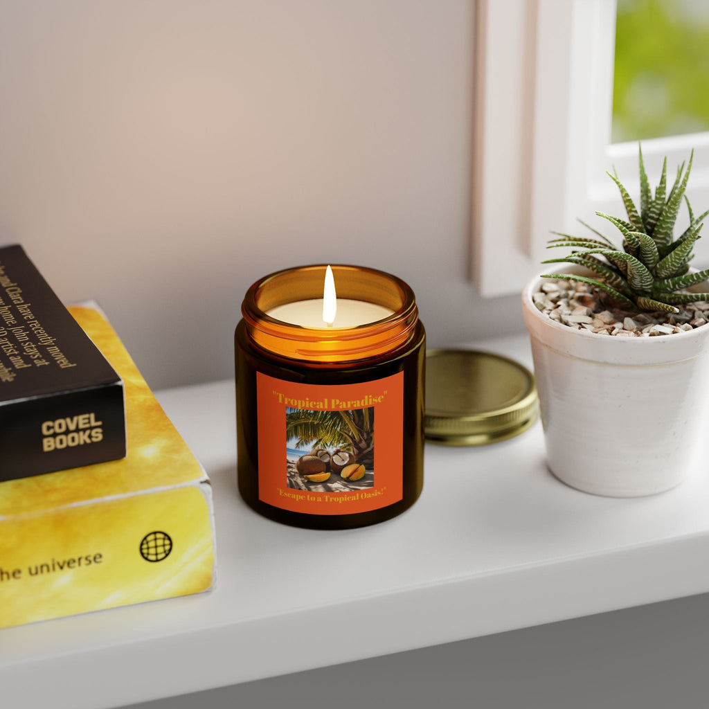Scented Candles, Coconut Apricot Wax (4oz, 9oz) - S-Mart Shop Smart Treasures