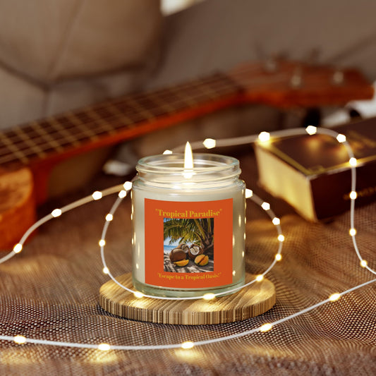 Scented Candles, Coconut Apricot Wax (4oz, 9oz) - S-Mart Shop Smart Treasures