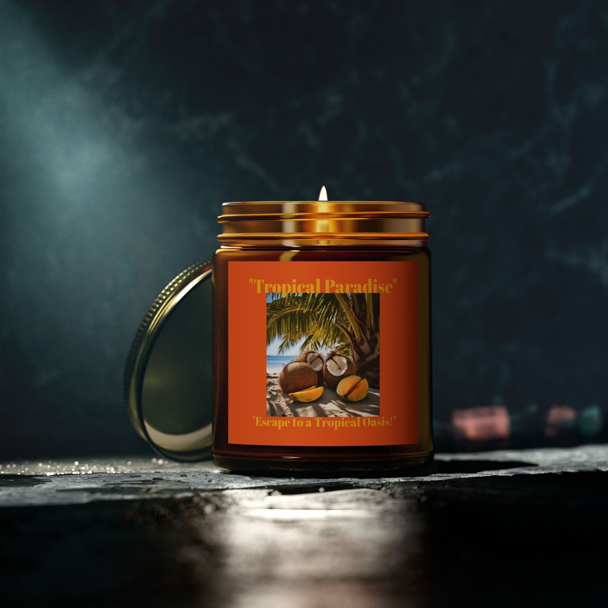 Scented Candles, Coconut Apricot Wax (4oz, 9oz) - S-Mart Shop Smart Treasures