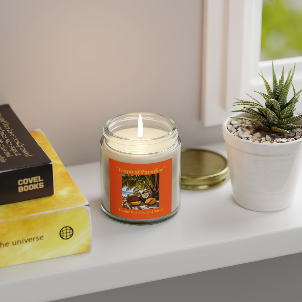 Scented Candles, Coconut Apricot Wax (4oz, 9oz) - S-Mart Shop Smart Treasures
