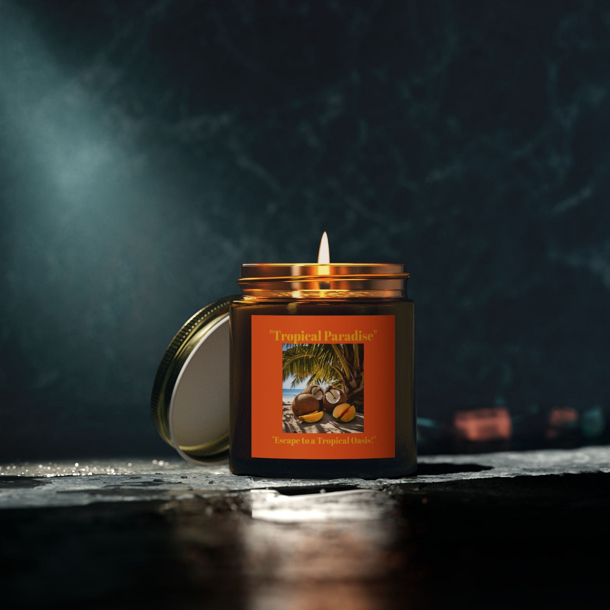 Scented Candles, Coconut Apricot Wax (4oz, 9oz) - S-Mart Shop Smart Treasures