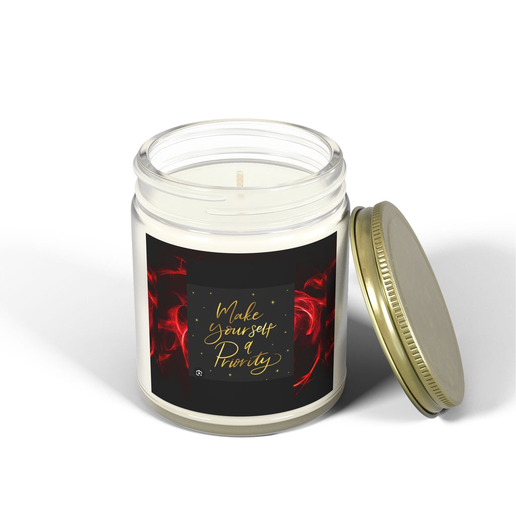Scented Candles - 'Make Yourself a Priority' - Coconut Apricot Wax (4oz & 9oz) - S-Mart Shop Smart Treasures