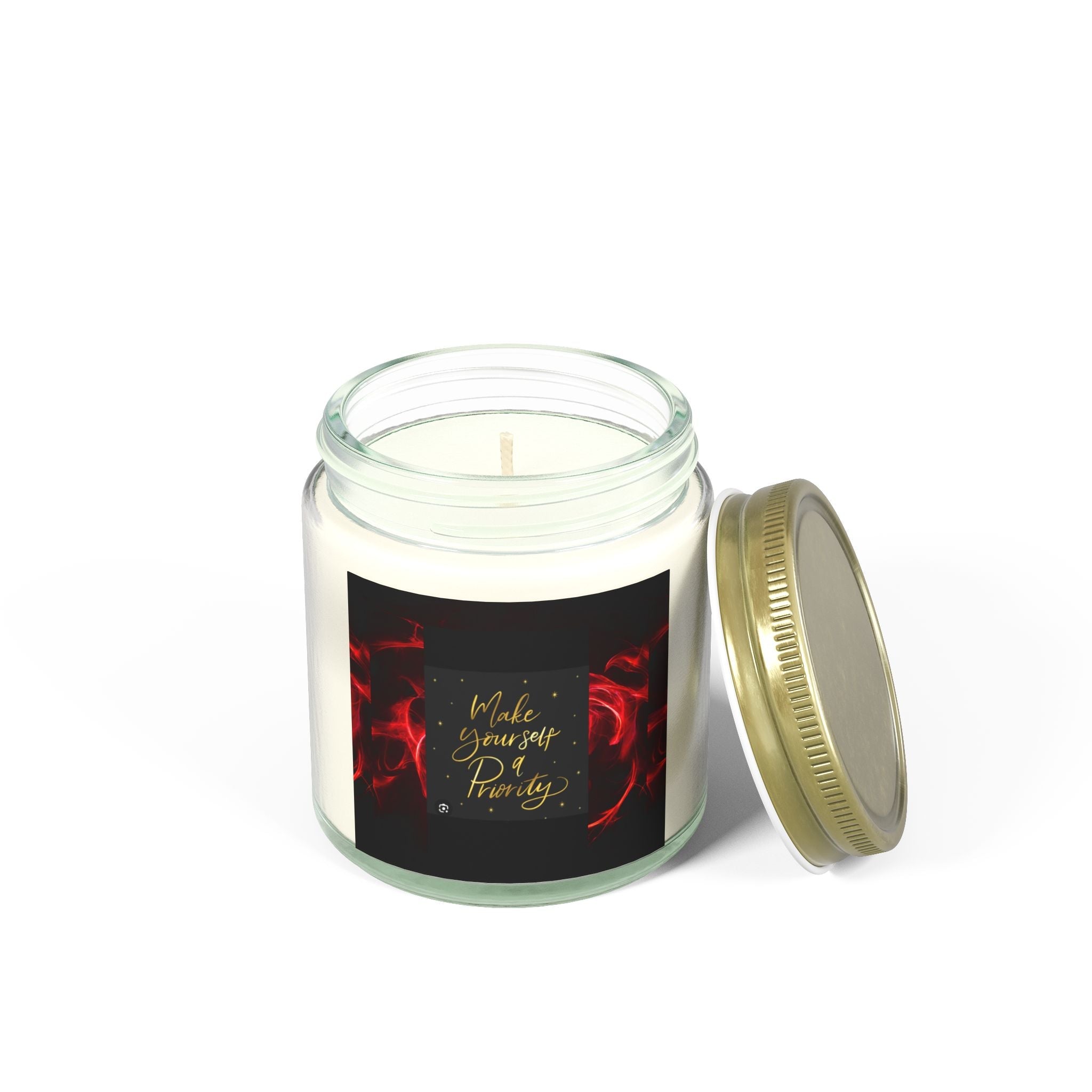Scented Candles - 'Make Yourself a Priority' - Coconut Apricot Wax (4oz & 9oz) - S-Mart Shop Smart Treasures