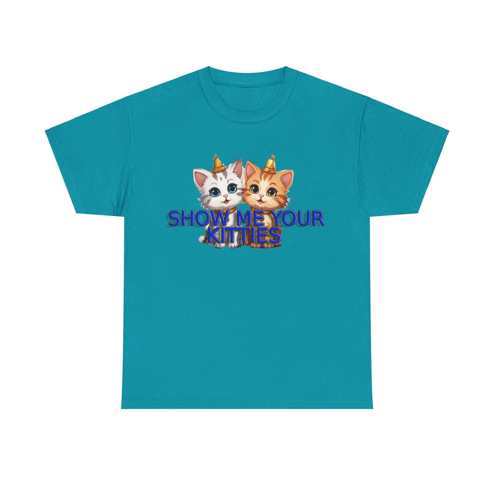 Show Me your Kitties Unisex Heavy Cotton Tee - S-Mart Shop Smart Treasures