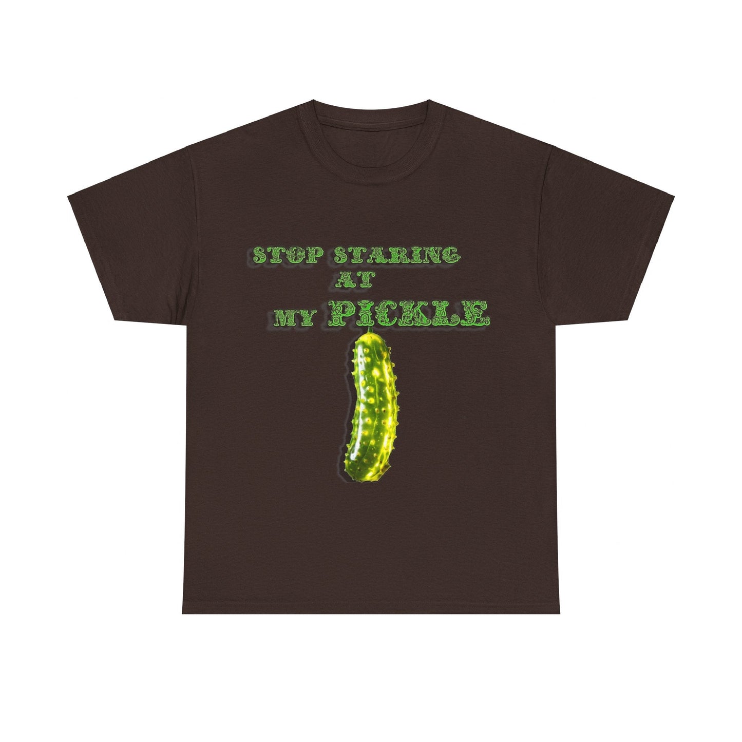 Stop Staring At My Pickle Unisex Heavy Cotton Tee - S-Mart Shop Smart Treasures