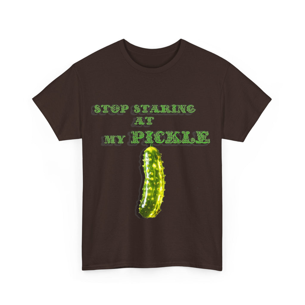 Stop Staring At My Pickle Unisex Heavy Cotton Tee - S-Mart Shop Smart Treasures