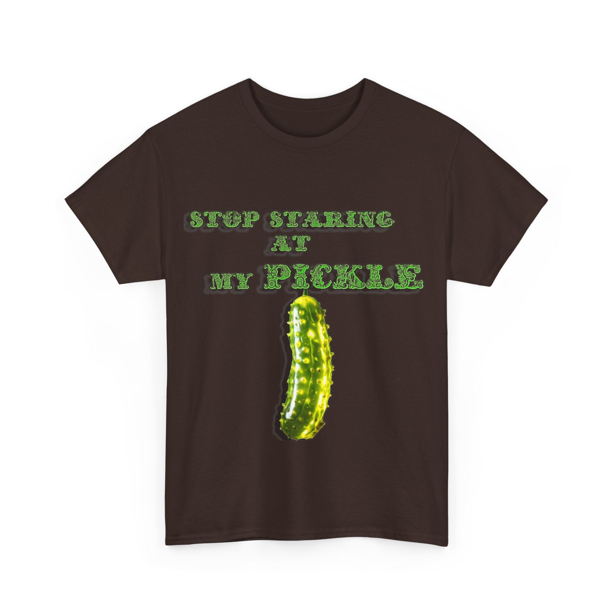 Stop Staring At My Pickle Unisex Heavy Cotton Tee - S-Mart Shop Smart Treasures