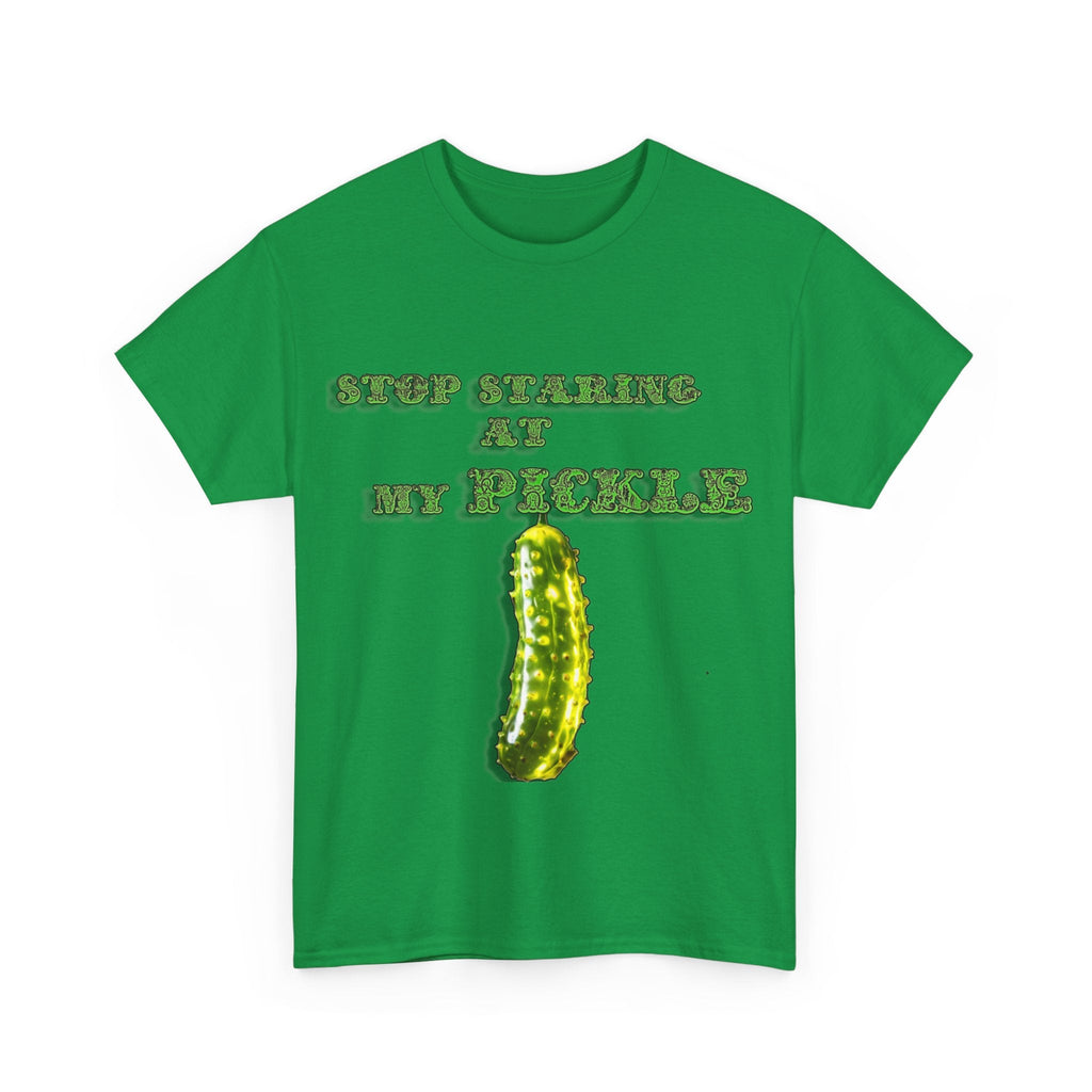 Stop Staring At My Pickle Unisex Heavy Cotton Tee - S-Mart Shop Smart Treasures