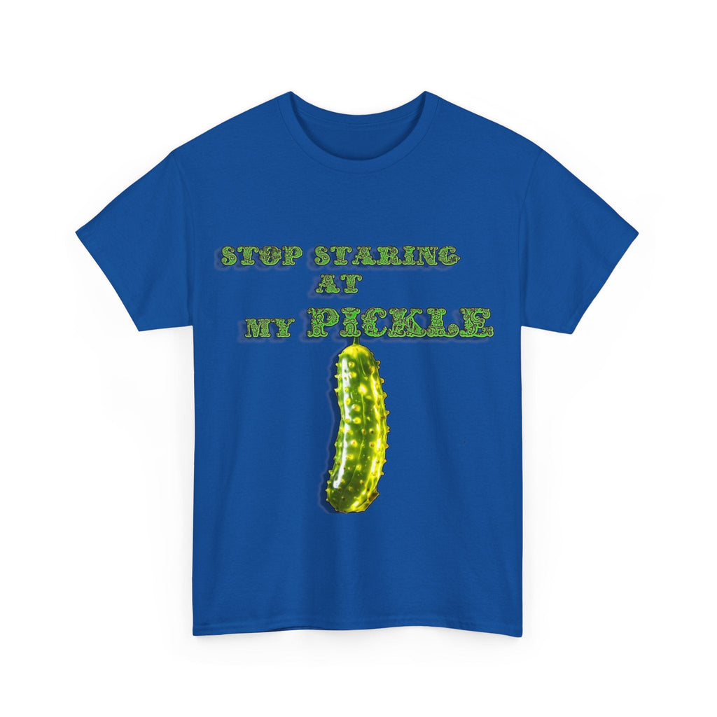 Stop Staring At My Pickle Unisex Heavy Cotton Tee - S-Mart Shop Smart Treasures