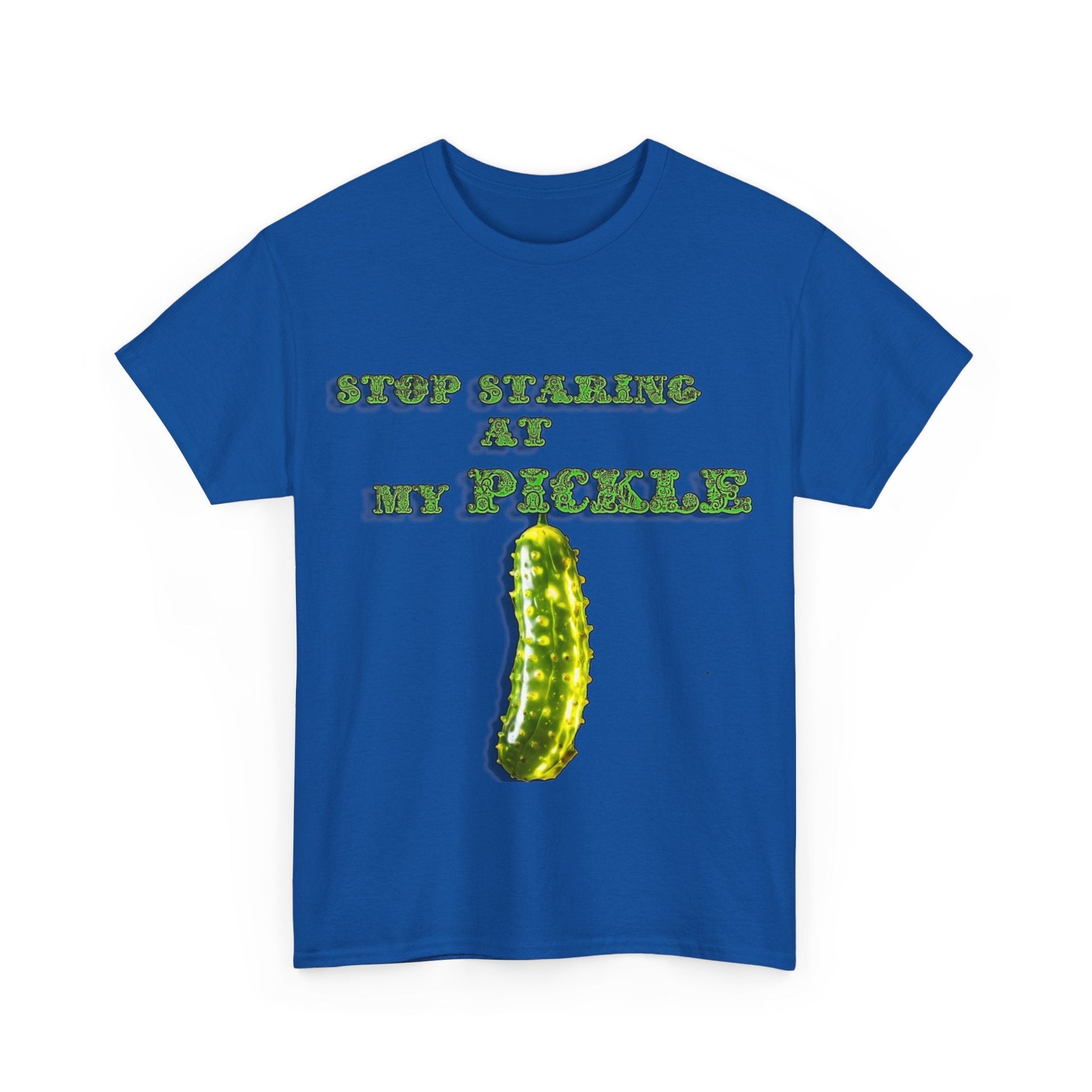 Stop Staring At My Pickle Unisex Heavy Cotton Tee - S-Mart Shop Smart Treasures