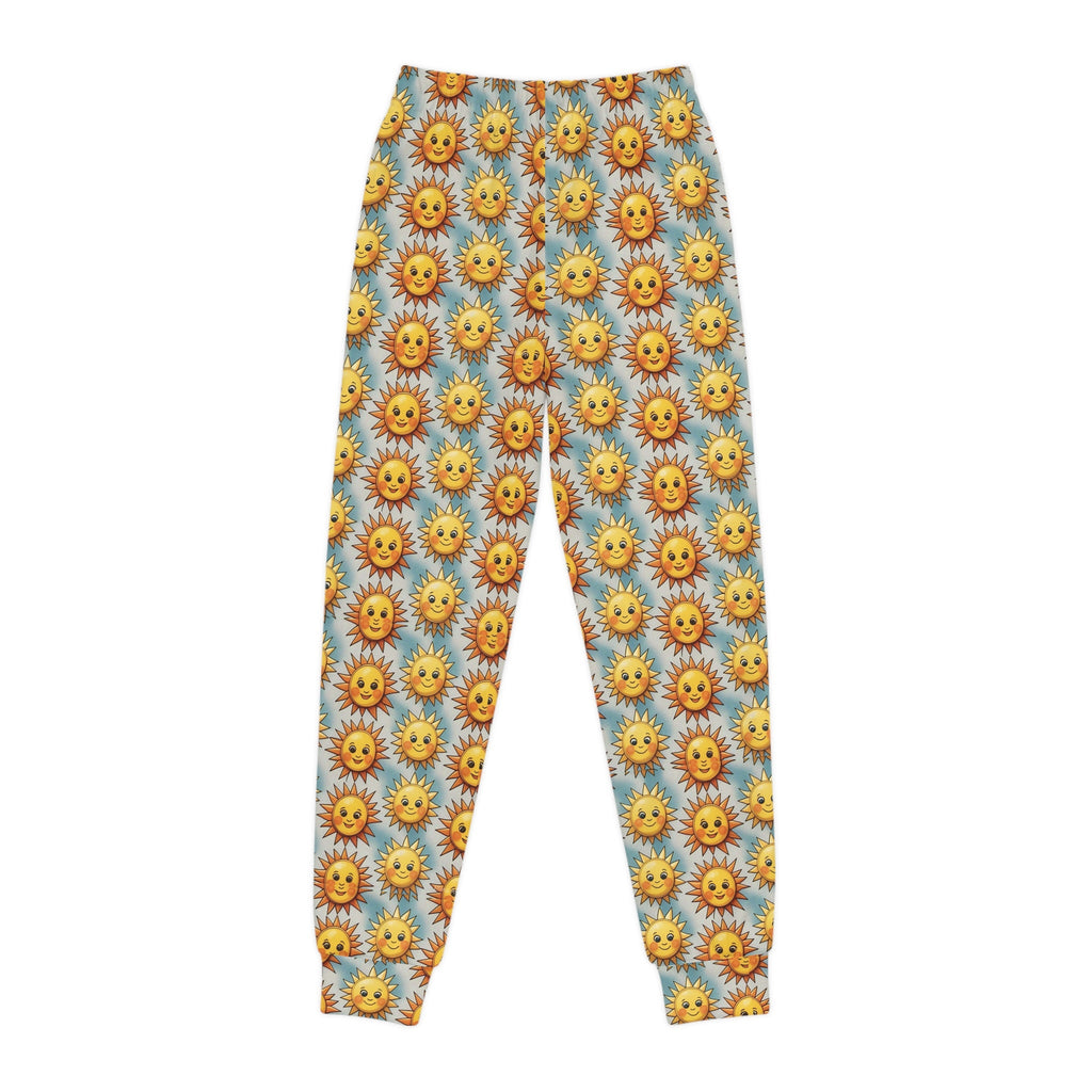 Sunny Days Youth Joggers - Fun & Colorful Sun Pattern for Kids - S-Mart Shop Smart Treasures