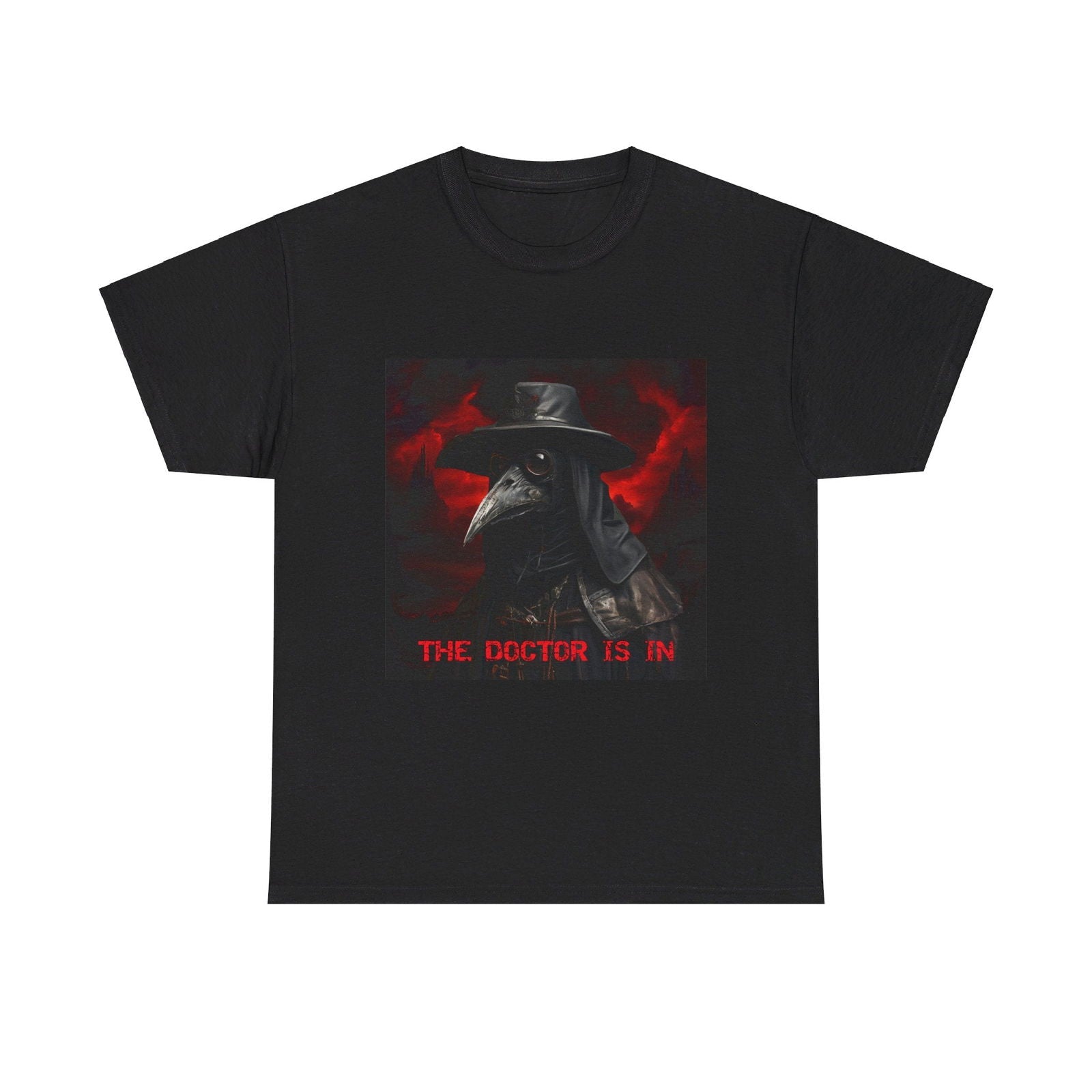The Doctor Is In Plague Doctor Unisex Heavy Cotton Tee - S-Mart Shop Smart Treasures