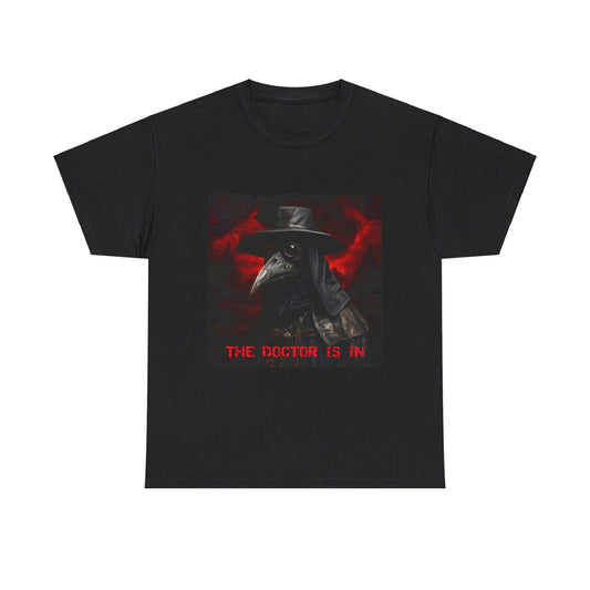 The Doctor Is In Plague Doctor Unisex Heavy Cotton Tee - S-Mart Shop Smart Treasures