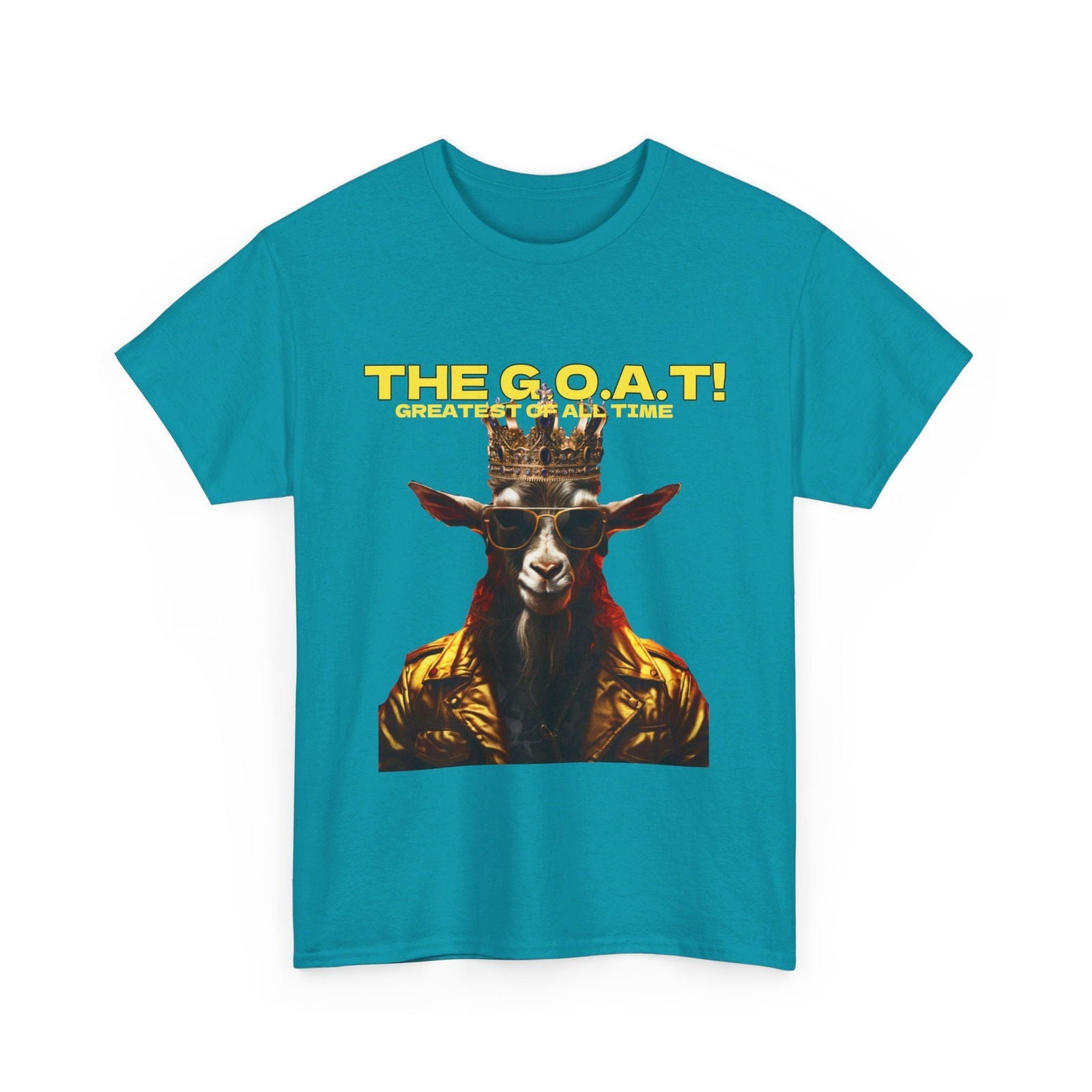 The G.O.A.T Greatest Of All Time submit custom order to add your name! Unisex Heavy Cotton Tee - S-Mart Shop Smart Treasures