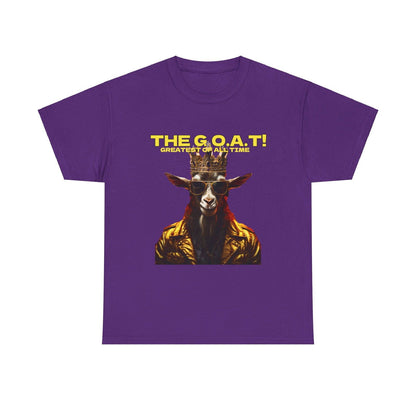 The G.O.A.T Greatest Of All Time submit custom order to add your name! Unisex Heavy Cotton Tee - S-Mart Shop Smart Treasures