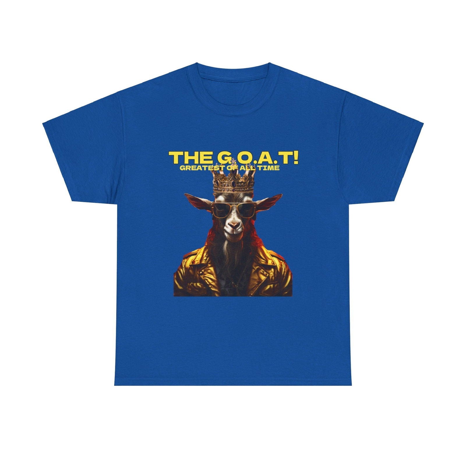 The G.O.A.T Greatest Of All Time submit custom order to add your name! Unisex Heavy Cotton Tee - S-Mart Shop Smart Treasures