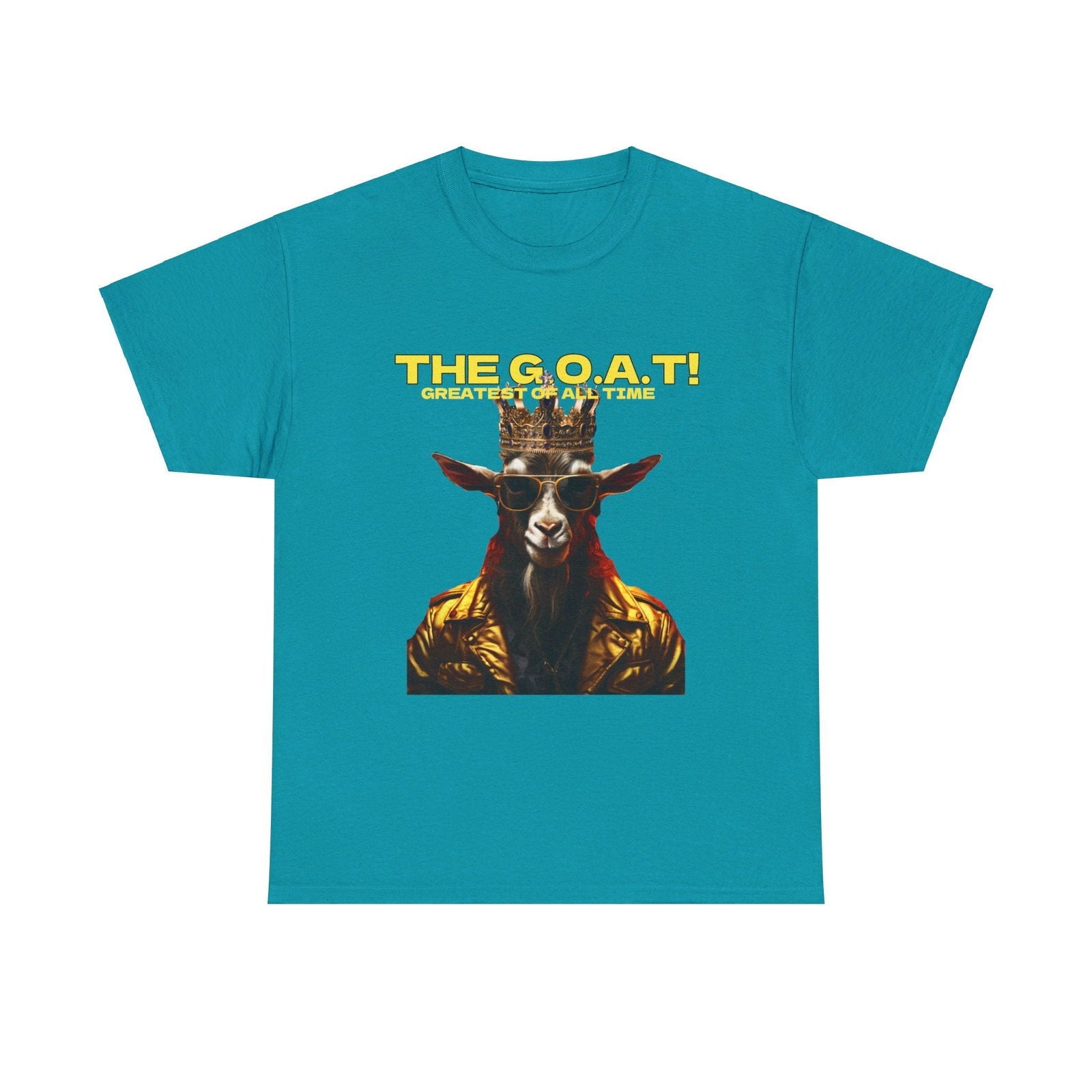 The G.O.A.T Greatest Of All Time submit custom order to add your name! Unisex Heavy Cotton Tee - S-Mart Shop Smart Treasures