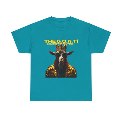 The G.O.A.T Greatest Of All Time submit custom order to add your name! Unisex Heavy Cotton Tee - S-Mart Shop Smart Treasures
