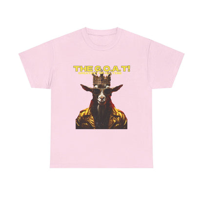 The G.O.A.T Greatest Of All Time submit custom order to add your name! Unisex Heavy Cotton Tee - S-Mart Shop Smart Treasures