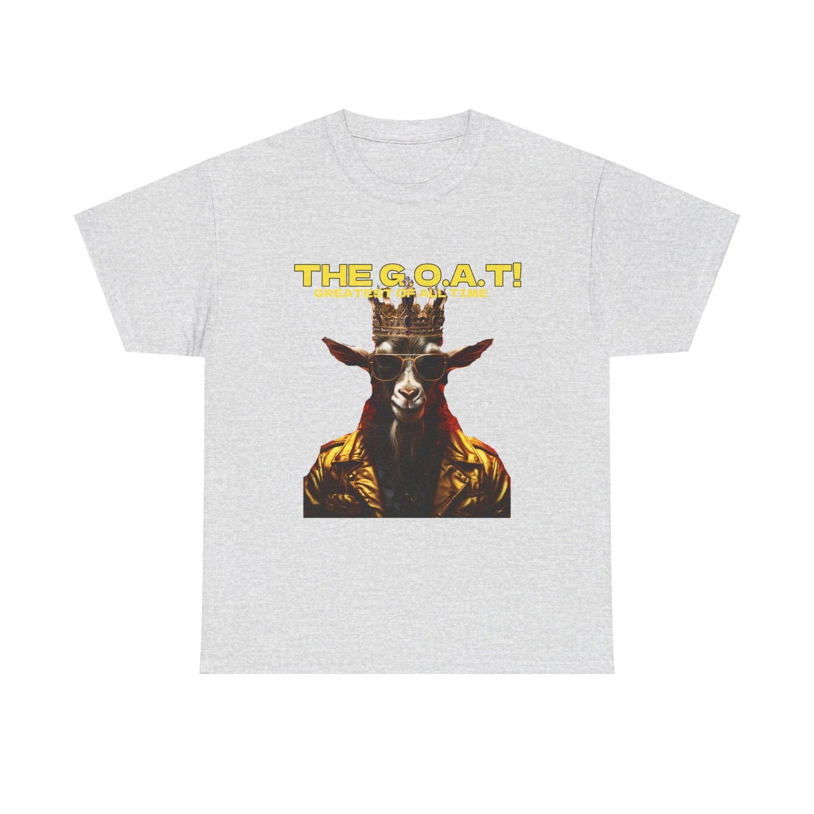 The G.O.A.T Greatest Of All Time submit custom order to add your name! Unisex Heavy Cotton Tee - S-Mart Shop Smart Treasures