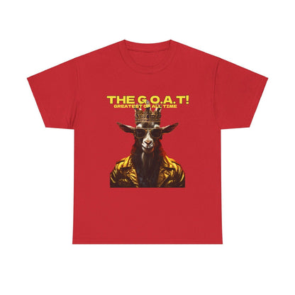 The G.O.A.T Greatest Of All Time submit custom order to add your name! Unisex Heavy Cotton Tee - S-Mart Shop Smart Treasures