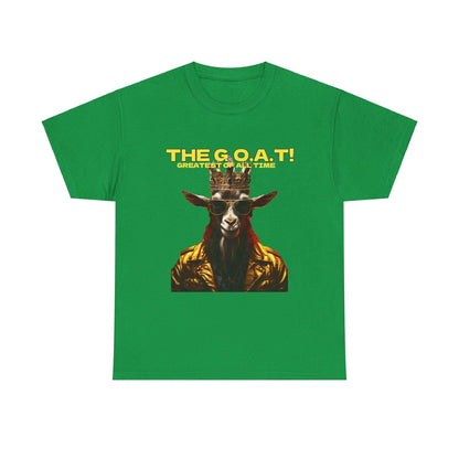 The G.O.A.T Greatest Of All Time submit custom order to add your name! Unisex Heavy Cotton Tee - S-Mart Shop Smart Treasures