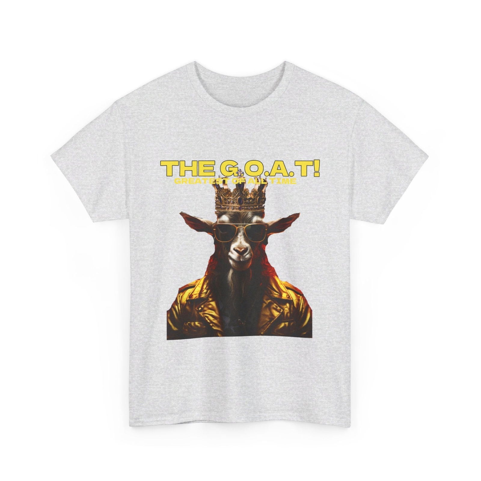 The G.O.A.T Greatest Of All Time submit custom order to add your name! Unisex Heavy Cotton Tee - S-Mart Shop Smart Treasures
