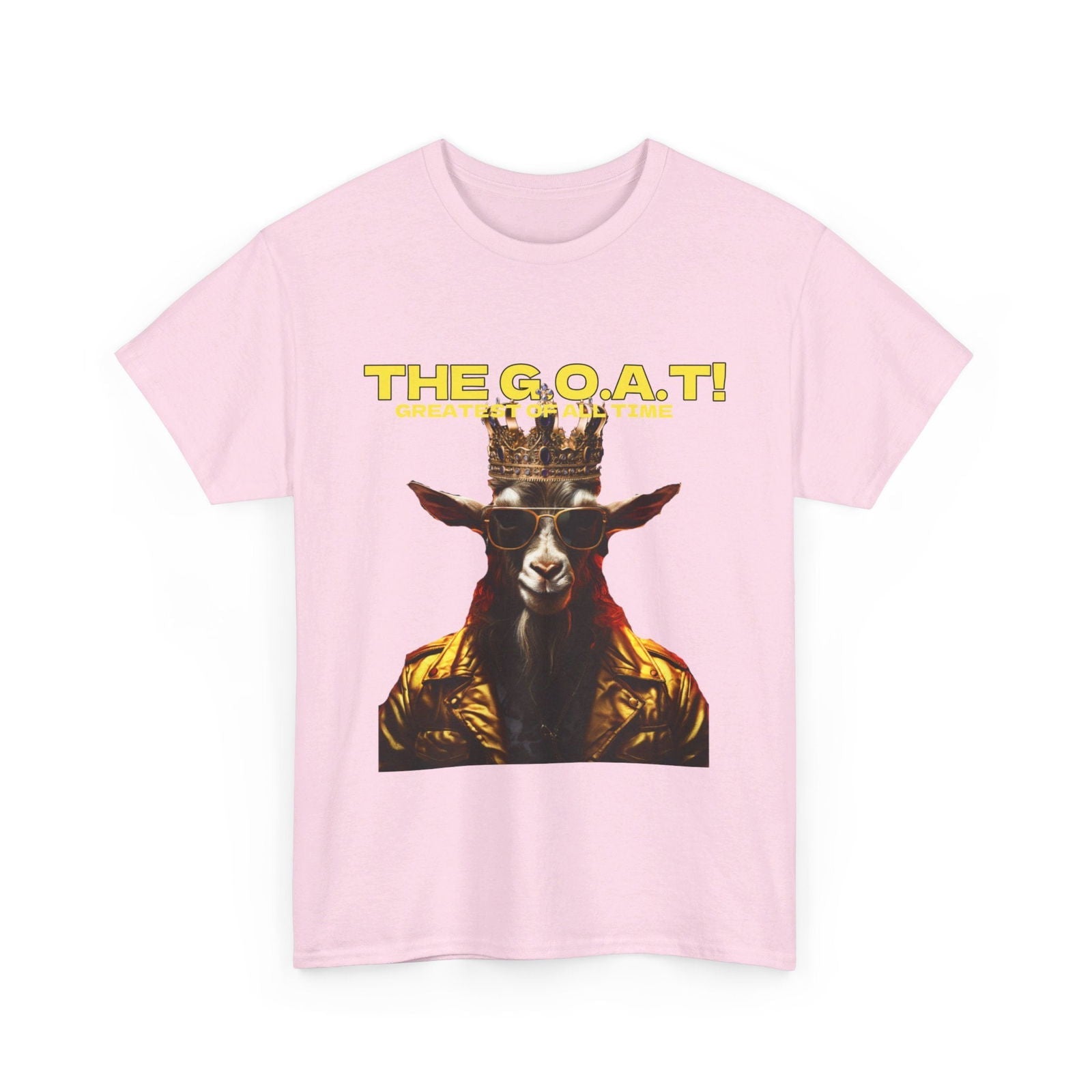 The G.O.A.T Greatest Of All Time submit custom order to add your name! Unisex Heavy Cotton Tee - S-Mart Shop Smart Treasures