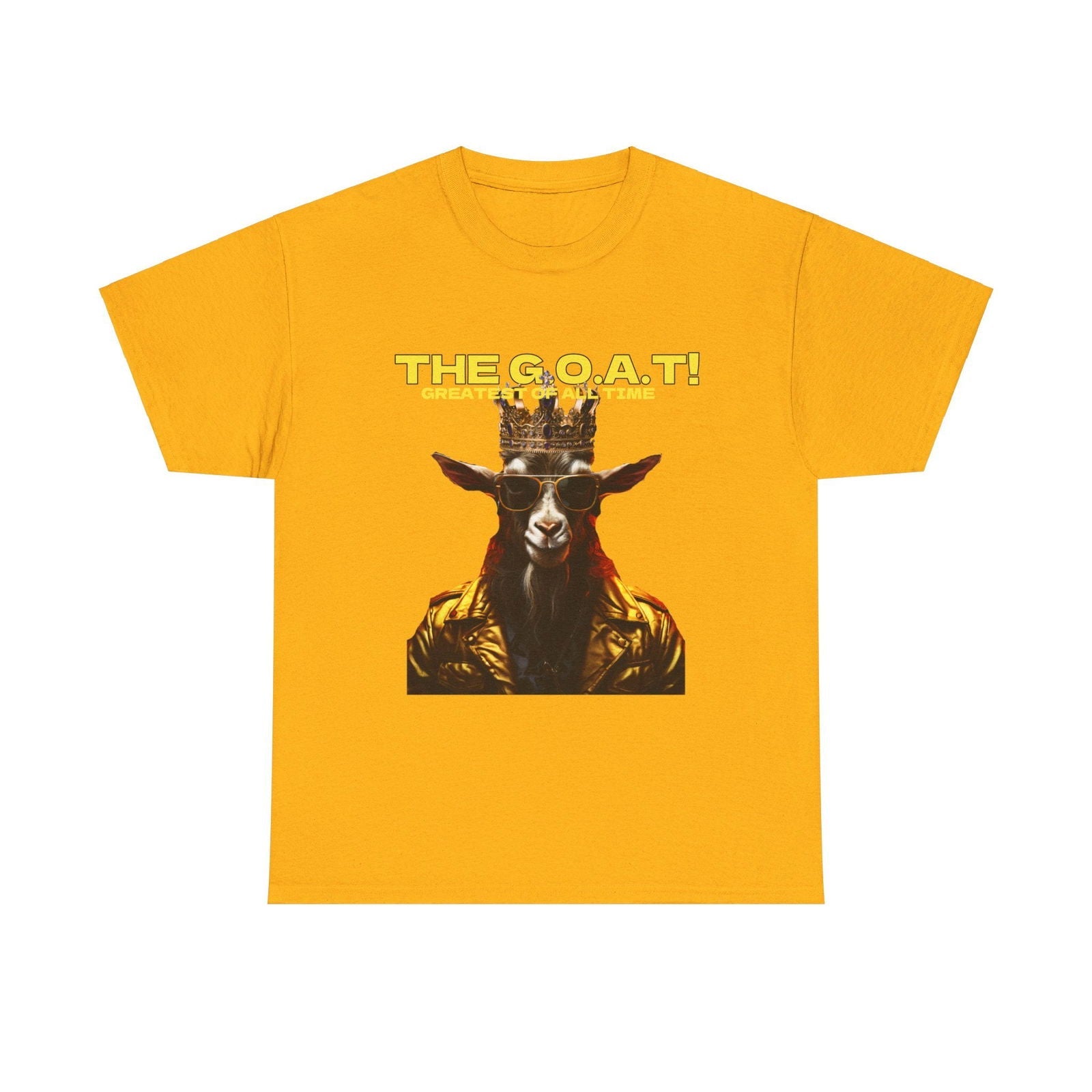 The G.O.A.T Greatest Of All Time submit custom order to add your name! Unisex Heavy Cotton Tee - S-Mart Shop Smart Treasures