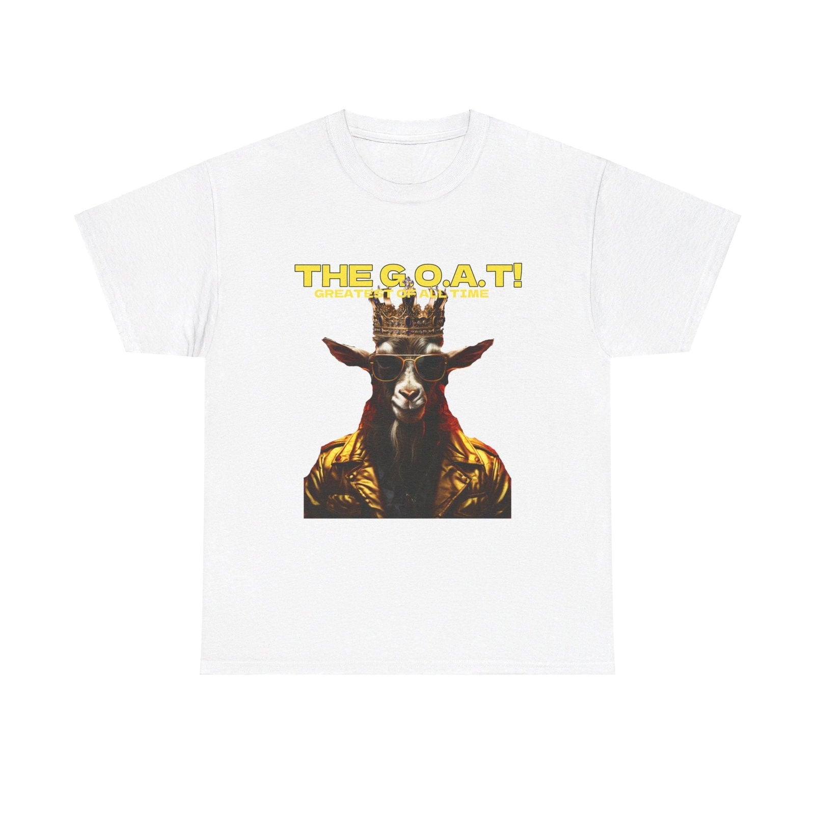 The G.O.A.T Greatest Of All Time submit custom order to add your name! Unisex Heavy Cotton Tee - S-Mart Shop Smart Treasures