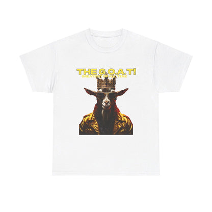 The G.O.A.T Greatest Of All Time submit custom order to add your name! Unisex Heavy Cotton Tee - S-Mart Shop Smart Treasures