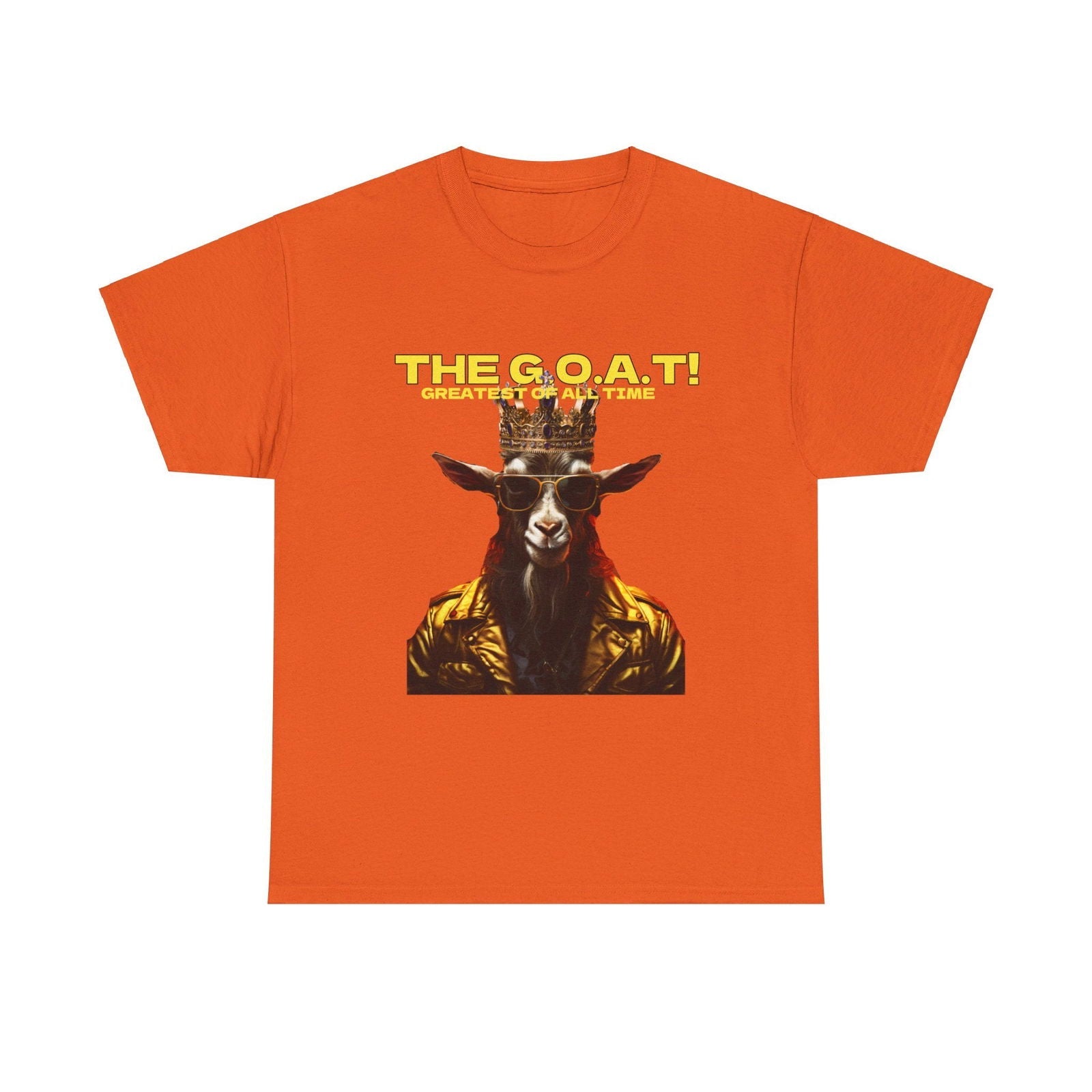 The G.O.A.T Greatest Of All Time submit custom order to add your name! Unisex Heavy Cotton Tee - S-Mart Shop Smart Treasures