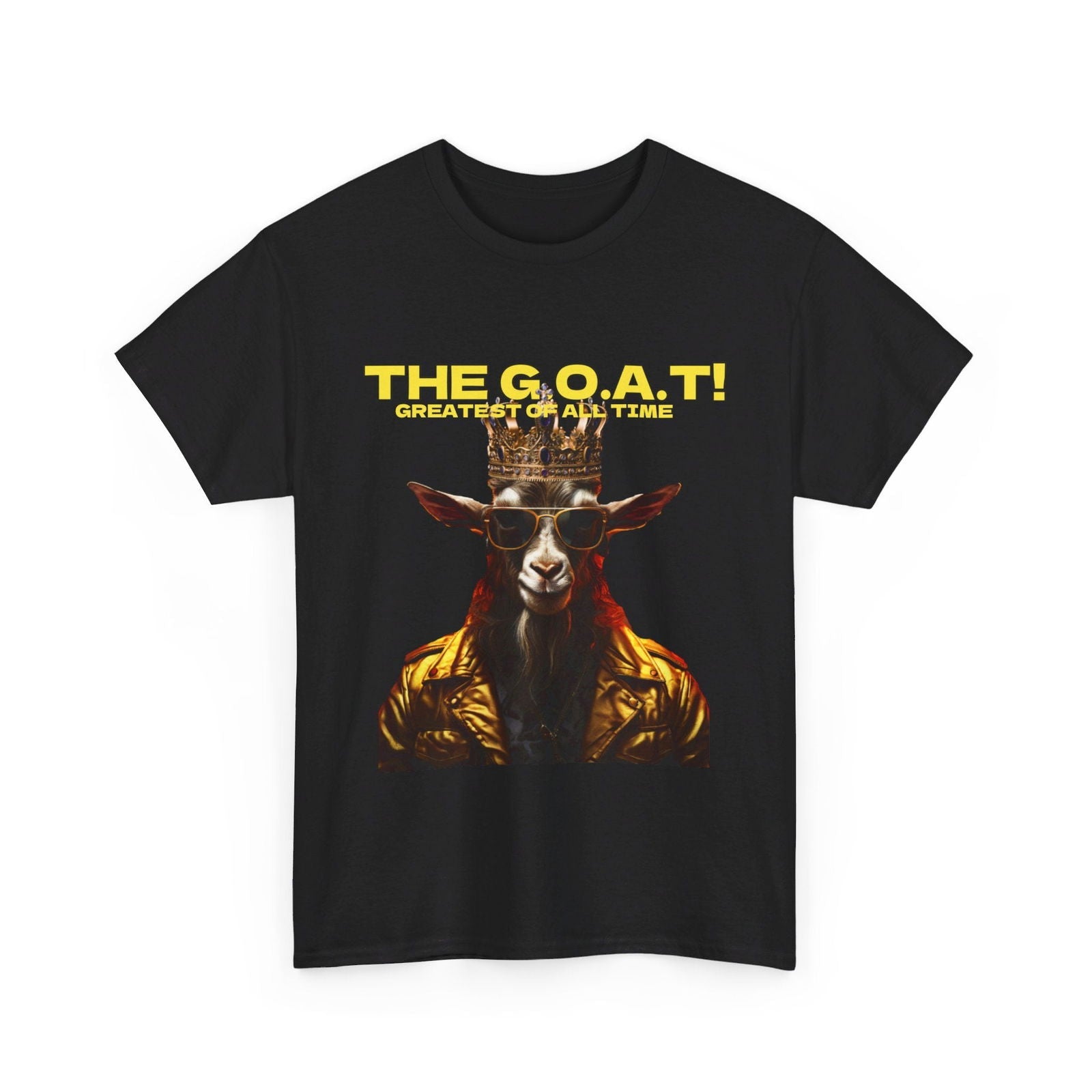 The G.O.A.T Greatest Of All Time submit custom order to add your name! Unisex Heavy Cotton Tee - S-Mart Shop Smart Treasures