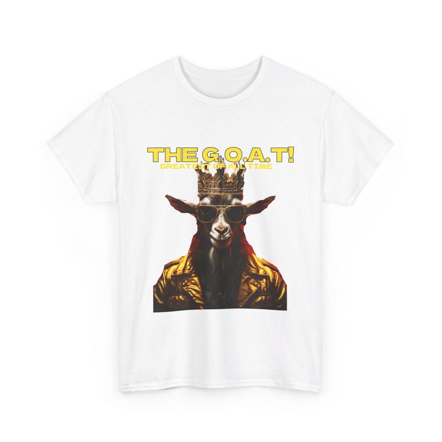 The G.O.A.T Greatest Of All Time submit custom order to add your name! Unisex Heavy Cotton Tee - S-Mart Shop Smart Treasures