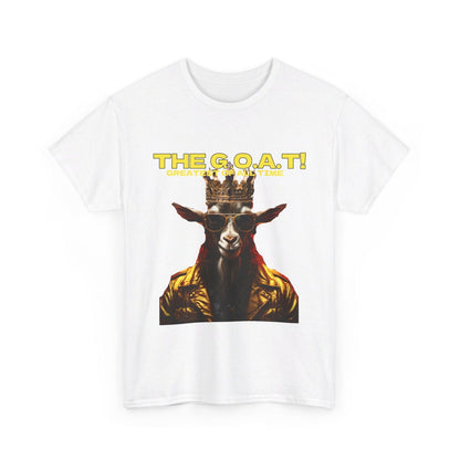 The G.O.A.T Greatest Of All Time submit custom order to add your name! Unisex Heavy Cotton Tee - S-Mart Shop Smart Treasures
