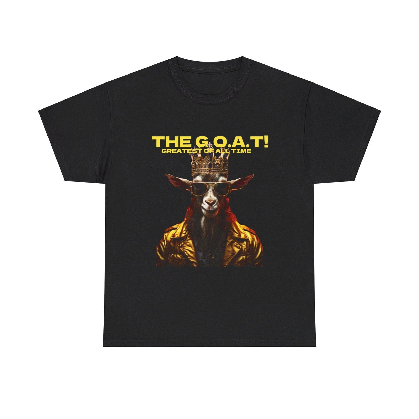 The G.O.A.T Greatest Of All Time submit custom order to add your name! Unisex Heavy Cotton Tee - S-Mart Shop Smart Treasures