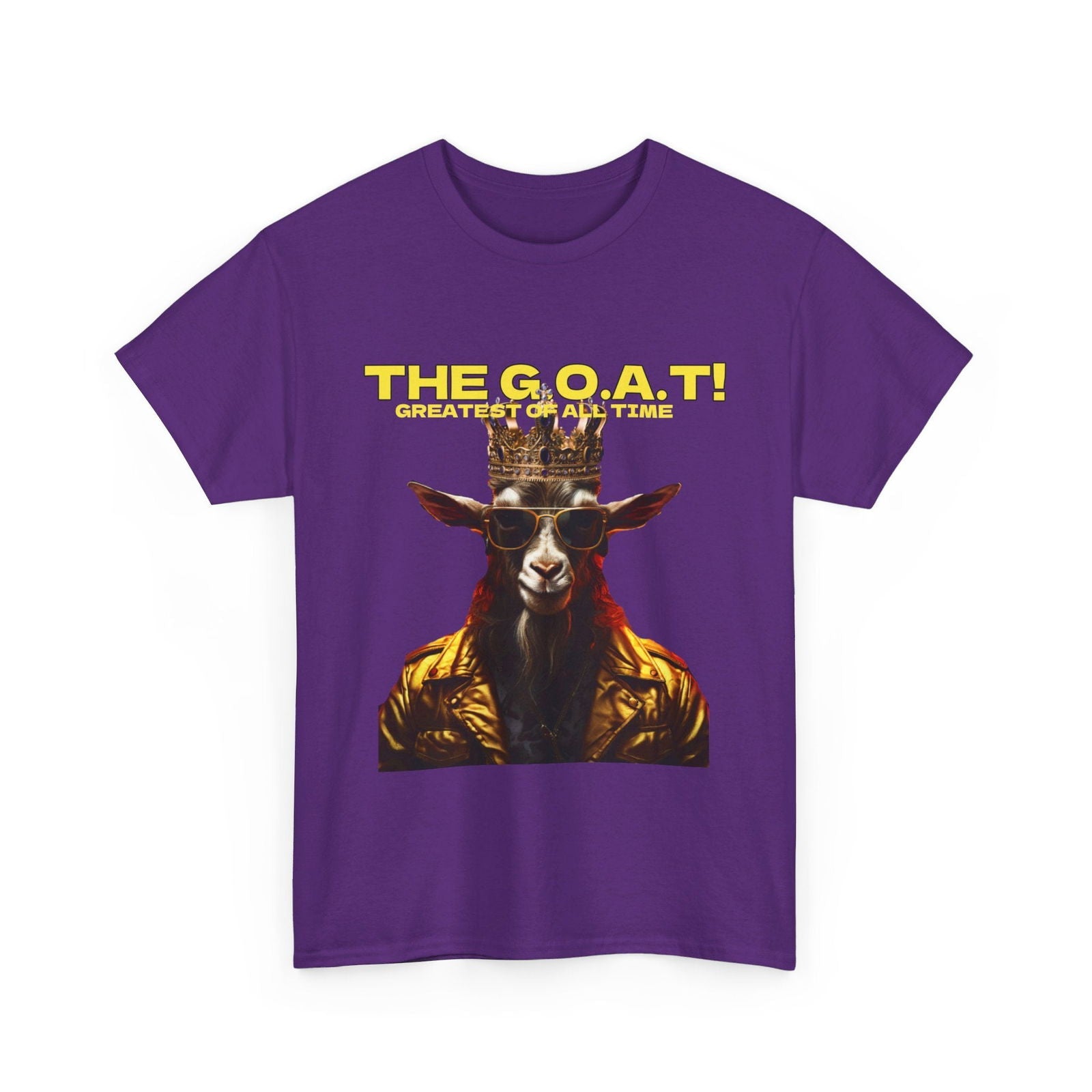 The G.O.A.T Greatest Of All Time submit custom order to add your name! Unisex Heavy Cotton Tee - S-Mart Shop Smart Treasures