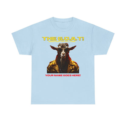 the Goat Your name here Unisex Heavy Cotton Tee - S-Mart Shop Smart Treasures