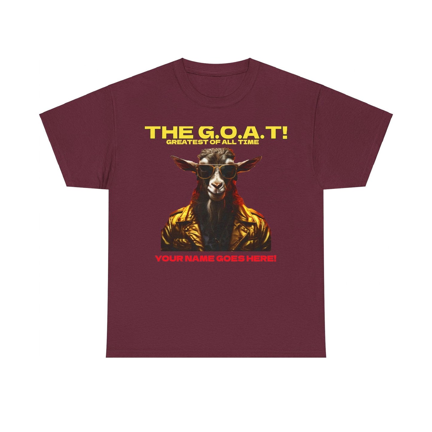 the Goat Your name here Unisex Heavy Cotton Tee - S-Mart Shop Smart Treasures