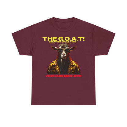 the Goat Your name here Unisex Heavy Cotton Tee - S-Mart Shop Smart Treasures
