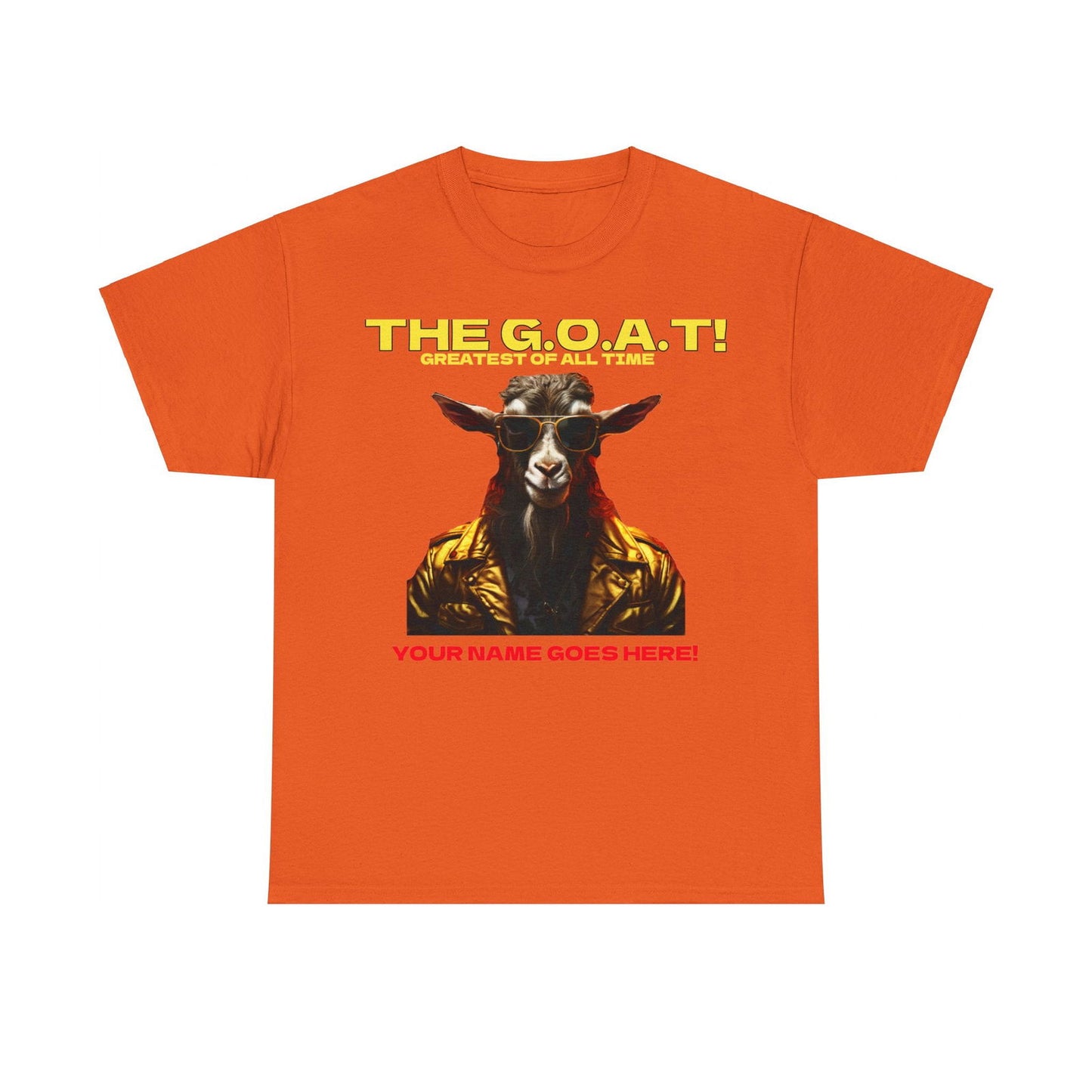 the Goat Your name here Unisex Heavy Cotton Tee - S-Mart Shop Smart Treasures