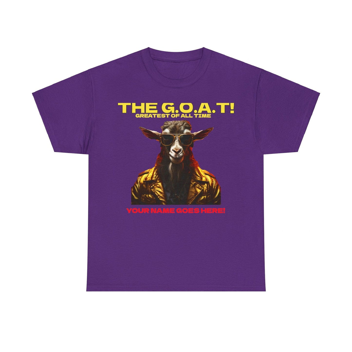 the Goat Your name here Unisex Heavy Cotton Tee - S-Mart Shop Smart Treasures