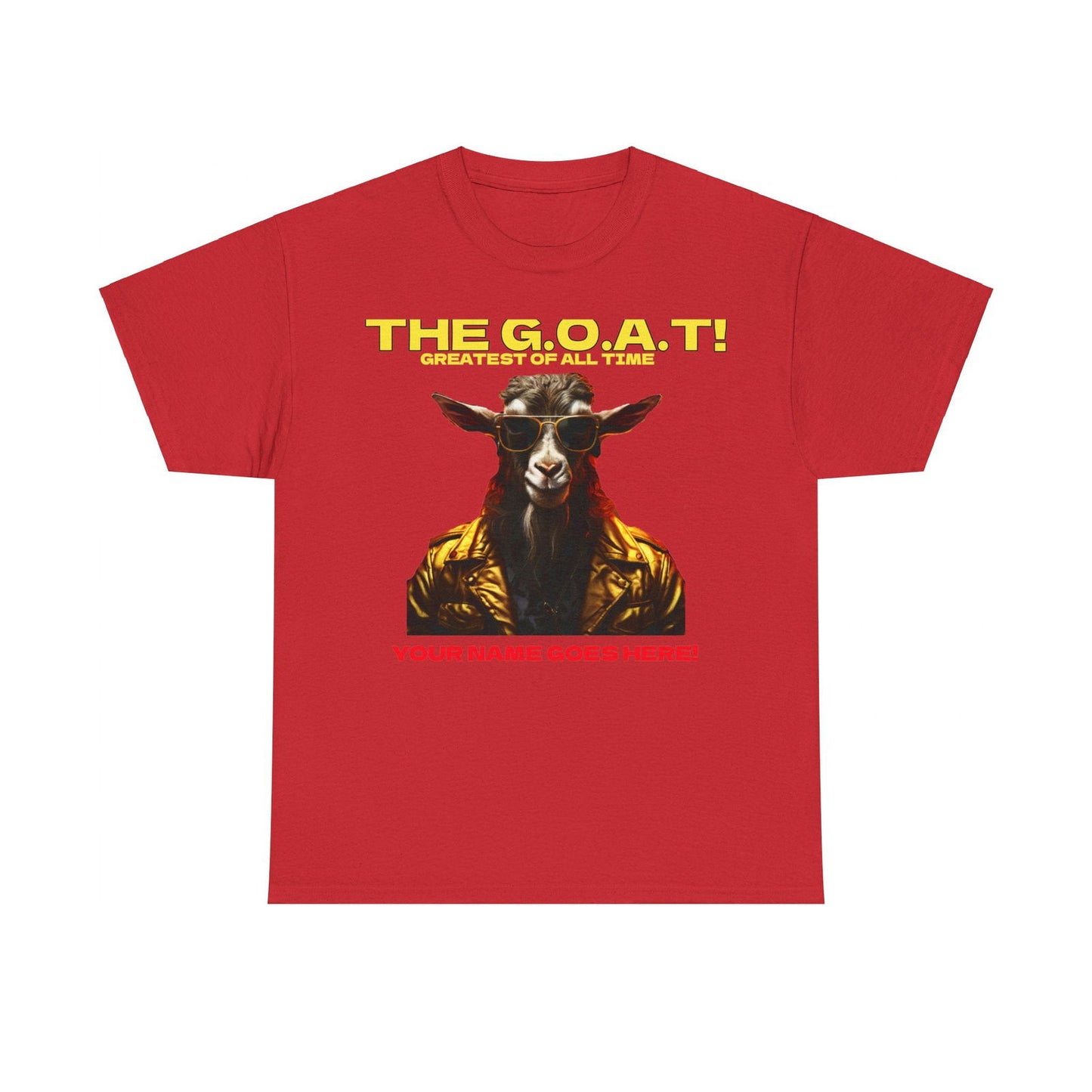 the Goat Your name here Unisex Heavy Cotton Tee - S-Mart Shop Smart Treasures