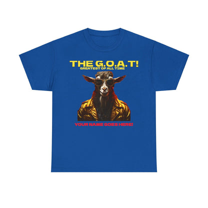 the Goat Your name here Unisex Heavy Cotton Tee - S-Mart Shop Smart Treasures