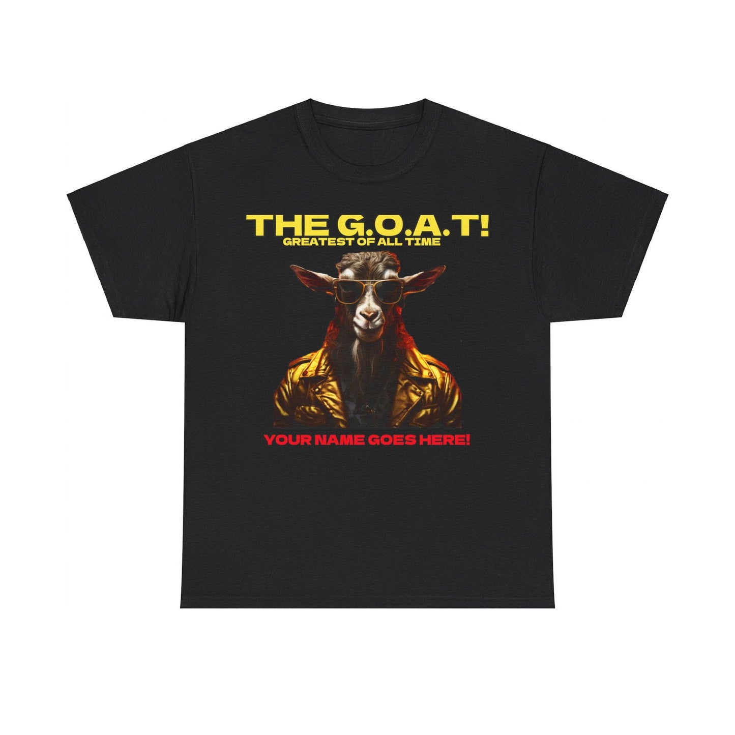 the Goat Your name here Unisex Heavy Cotton Tee - S-Mart Shop Smart Treasures
