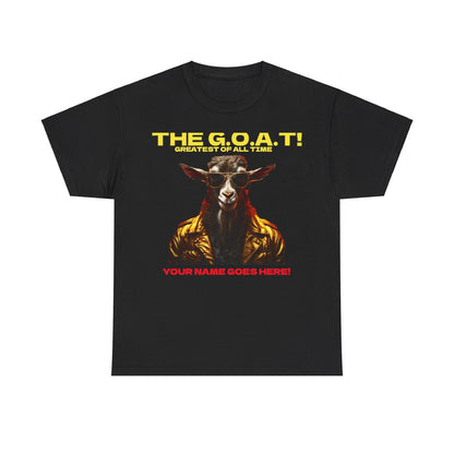 the Goat Your name here Unisex Heavy Cotton Tee - S-Mart Shop Smart Treasures