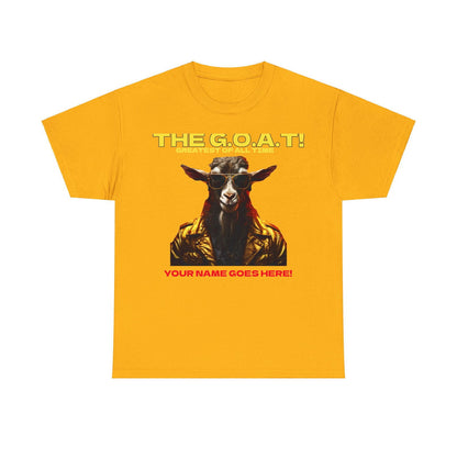 the Goat Your name here Unisex Heavy Cotton Tee - S-Mart Shop Smart Treasures