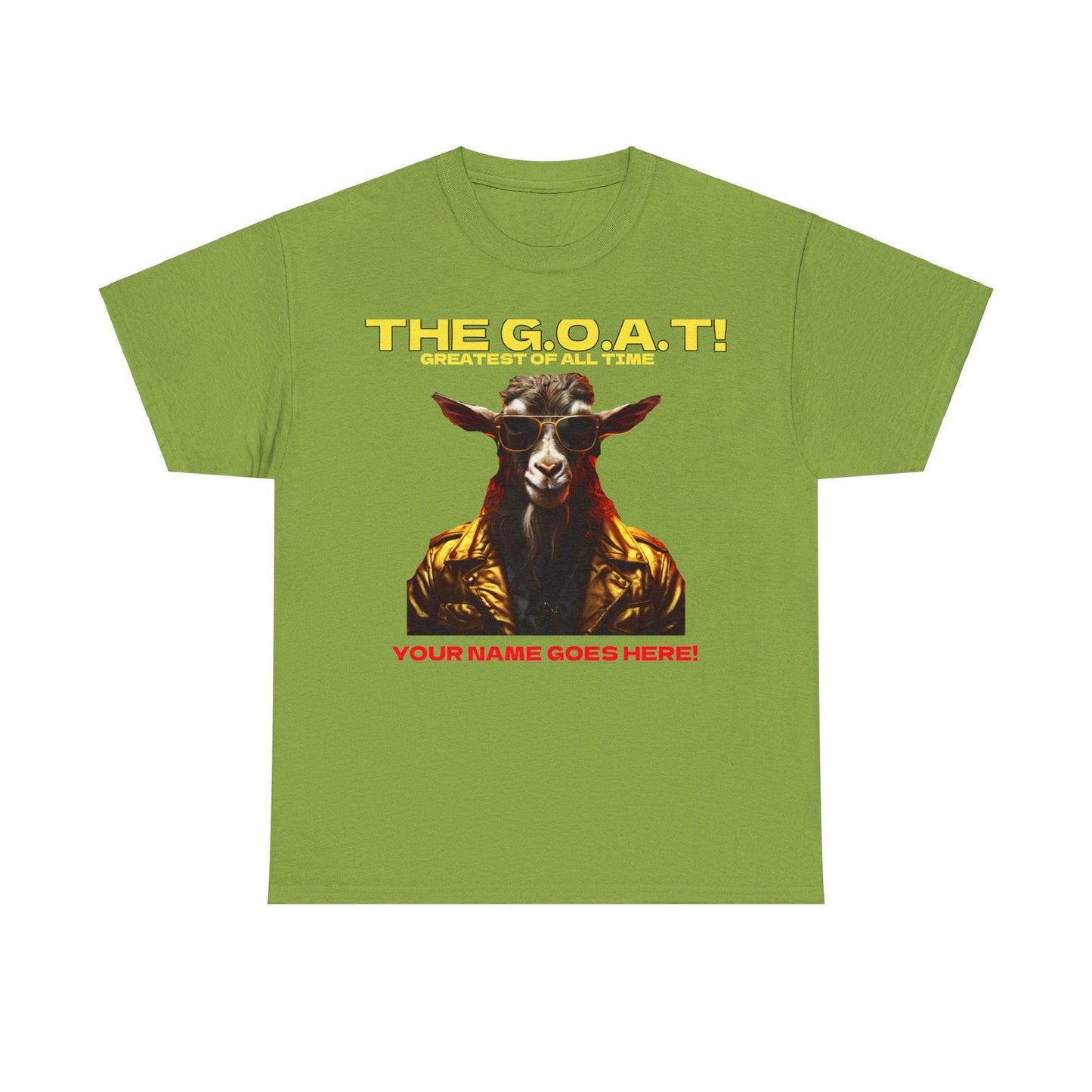 the Goat Your name here Unisex Heavy Cotton Tee - S-Mart Shop Smart Treasures