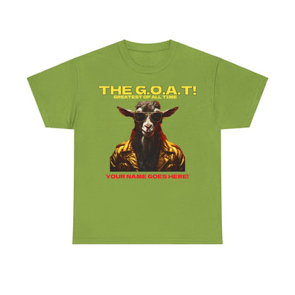 the Goat Your name here Unisex Heavy Cotton Tee - S-Mart Shop Smart Treasures