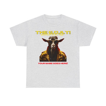 the Goat Your name here Unisex Heavy Cotton Tee - S-Mart Shop Smart Treasures